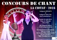 Concours de Chant La Ciotat 2016. Le samedi 20 août 2016 à LA CIOTAT. Bouches-du-Rhone.  20H00